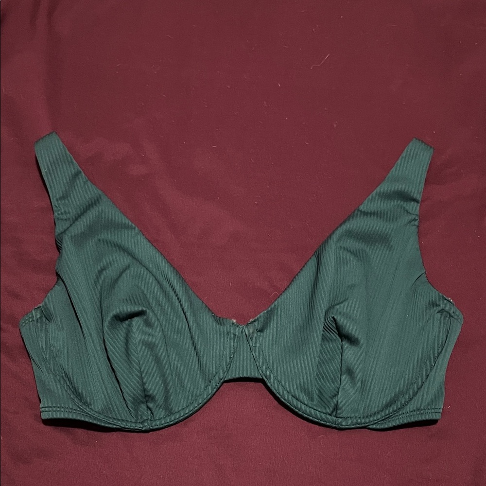 Hollister Dark Green Bikini Top
